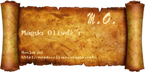 Magdo Olivér névjegykártya